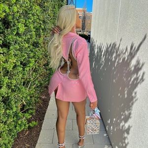 Blazer with blackout details